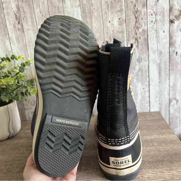 Sorel 1964 Premium CVS Black Waxed Canvas Snow Gorpcore Boots Womens 7 - Picture 5 of 6